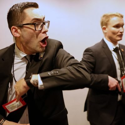 In pictures: Panic in the ballroom during White House correspondents’ dinner shooting